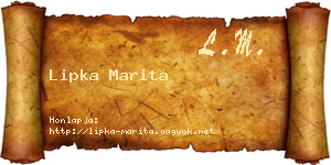 Lipka Marita névjegykártya